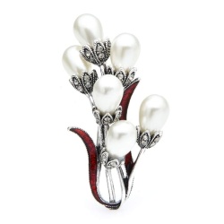 Брошка гілка Верби Котики