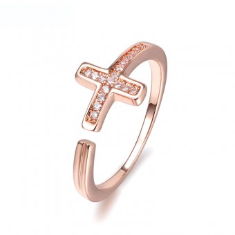 Женское кольцо с кристаллами Roxi Крест