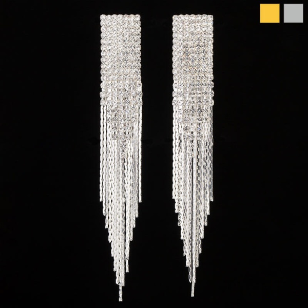 Вечерние серьги Кристальный дождь