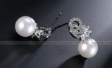 Сережки гвоздики з перлами Мерлі