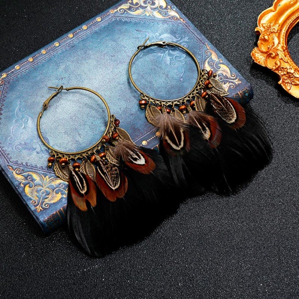 Серьги перья Ловец снов lan-3108