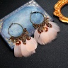 Серьги перья Ловец снов lan-3108