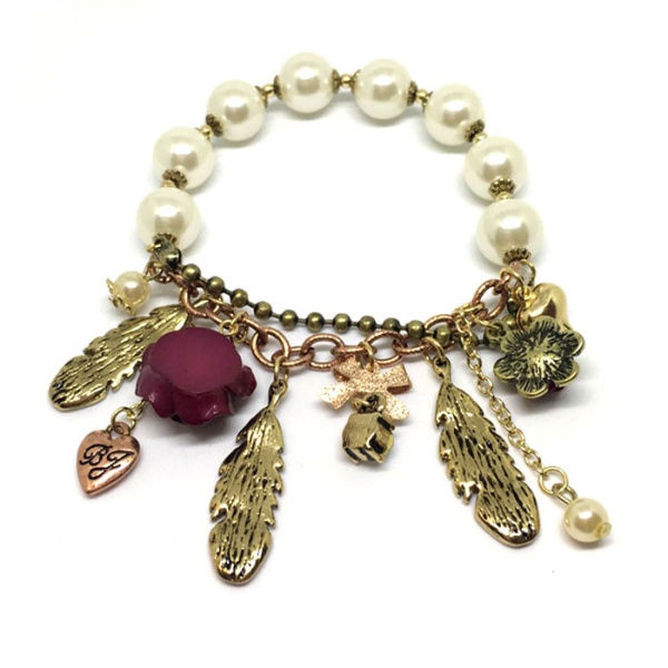 Браслет на резинке с бусинами Candy Lady