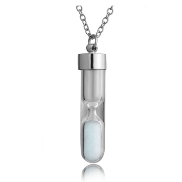 Кулон з ланцюжком Пісочний годинник люмінесцентний