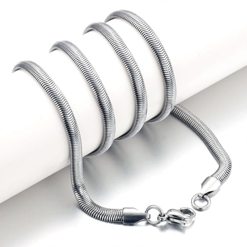 Цепочка из стали Snake Змейка широкая