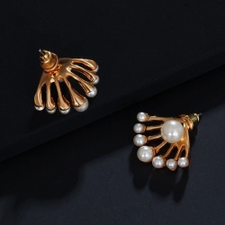 Серьги гвоздики Жемчужина