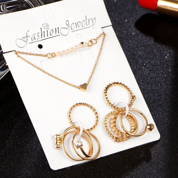 Набор украшений Стиль: кольца на фаланги пальцев и браслеты