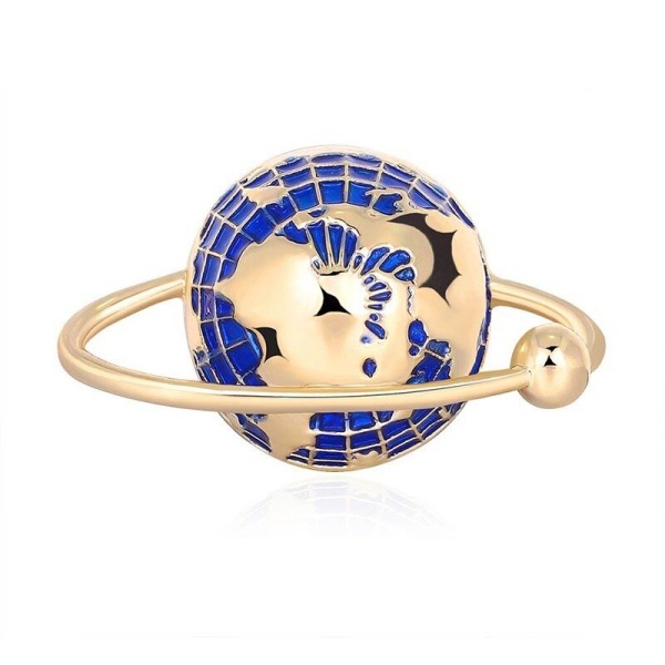 Брошь планета Земля із супутником