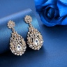 Вечерние серьги с камнями Marie