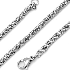 Цепочка из стали с плетением Колос