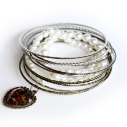 Набор браслетов - Леопардовое сердце (13 штук)