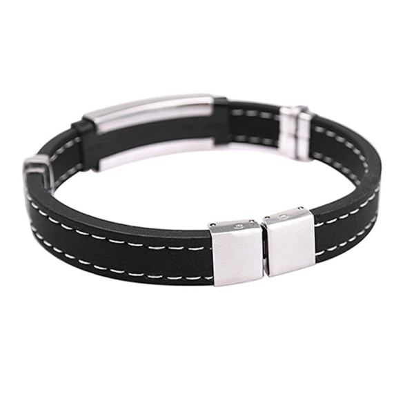 Браслет из каучука и стали lan – 2279