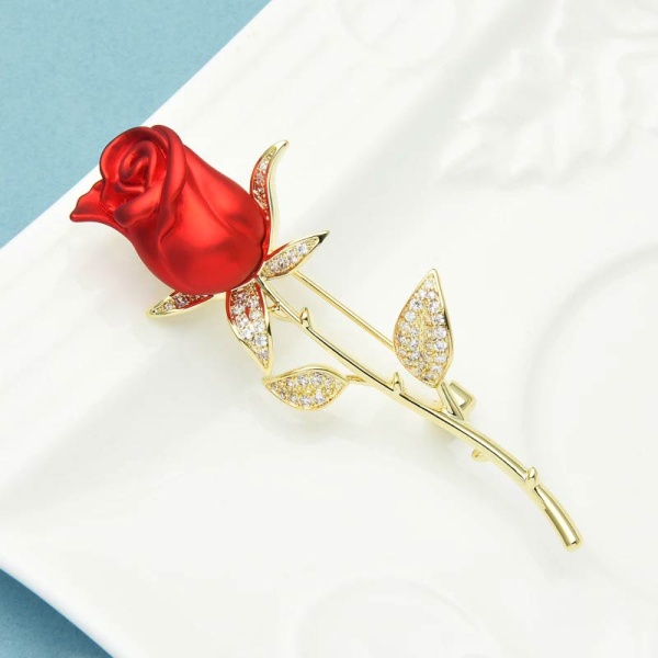 Брошь Роза Престиж