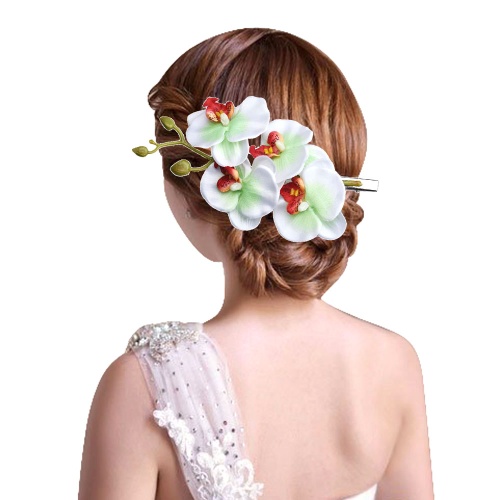Заколка для волос Букет орхидей