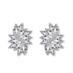 Золоті сережки з фіанітами.