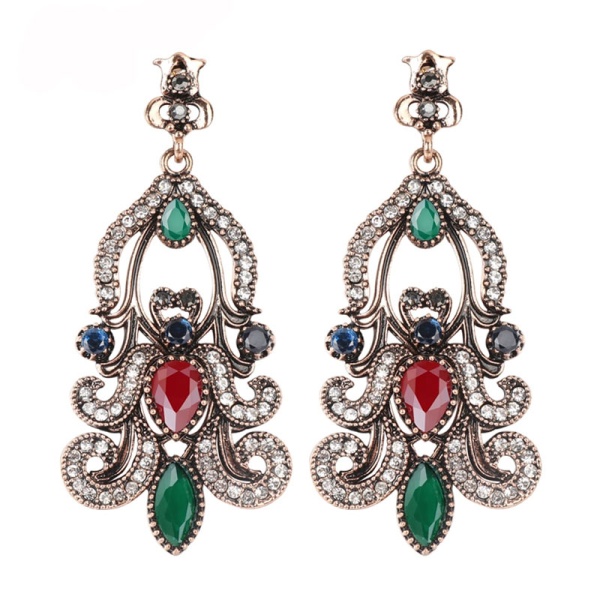 Серьги с камнями Бельгин