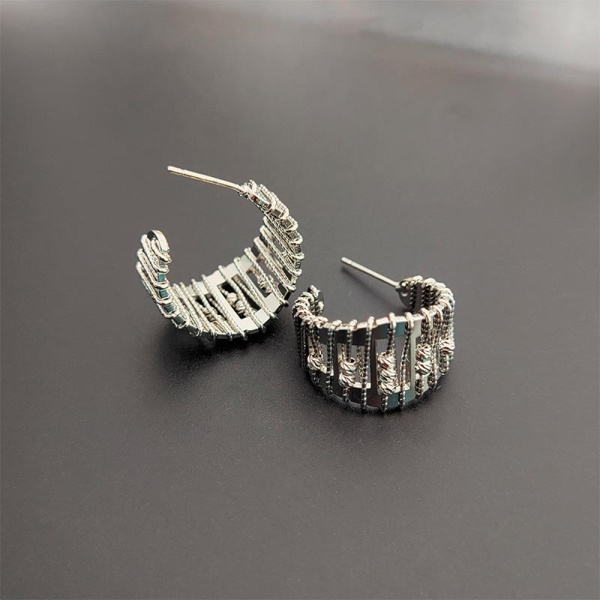 Серьги дизайн нити lan-3111