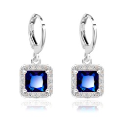 Серьги подвески Blue crystal