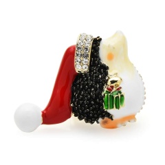 Брошь новогодний Ежик