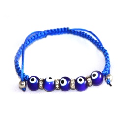 Браслет амулет Назар бонджук синього кольору