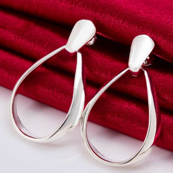 Сережки кільця Ellipse срібні