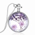 Кулон с цепочкой Бутылочка с Фиолетовыми цветами