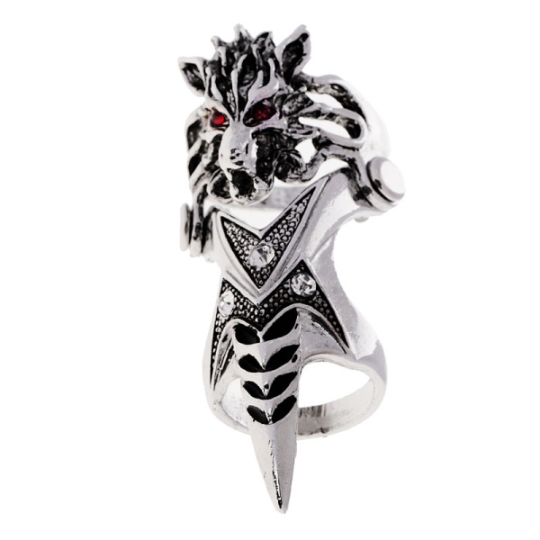 Кольцо на весь палец Волк