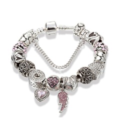 Браслет в стиле пандора с Крылышком