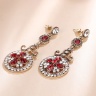 Серьги с камнями в турецком стиле Сечиль