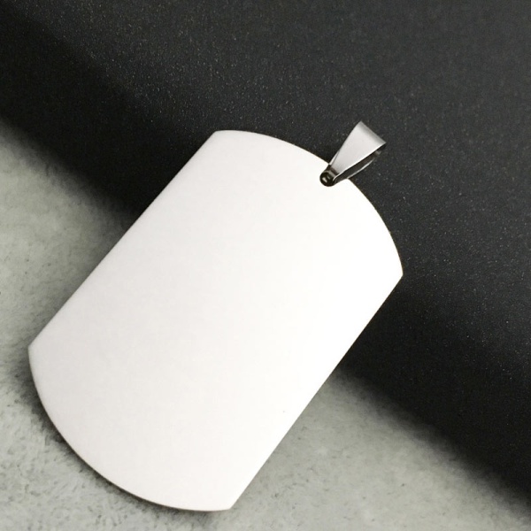 Армійський жетон із сталі чистий