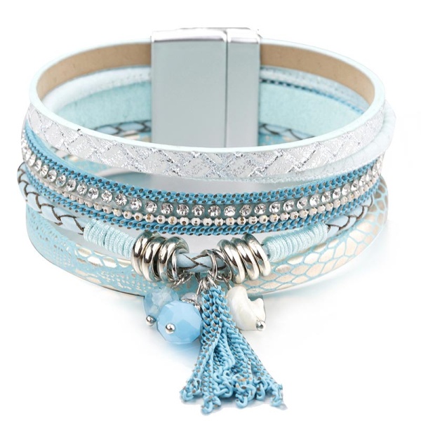 Женский кожаный браслет Одри