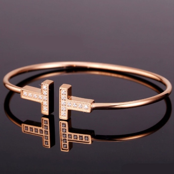 Браслет металевий Tiffany Double T