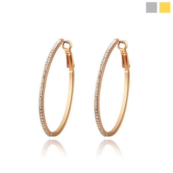 Сережки кільця Lady Crystal