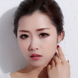 Кафф з камінням Flower white & black