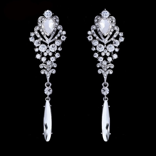 Серьги с камнями Принцесса