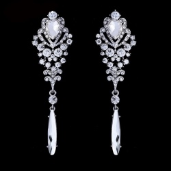 Сережки з камінням Принцеса