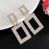 Вечірні сережки з кристалами Прямокутник lan-3183