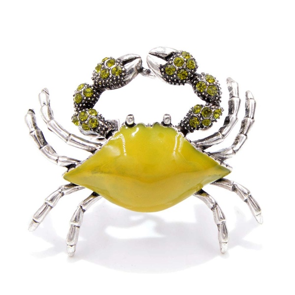 Брошь морской краб