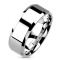 Серебристое кольцо из стали Spikes Сlassic R083