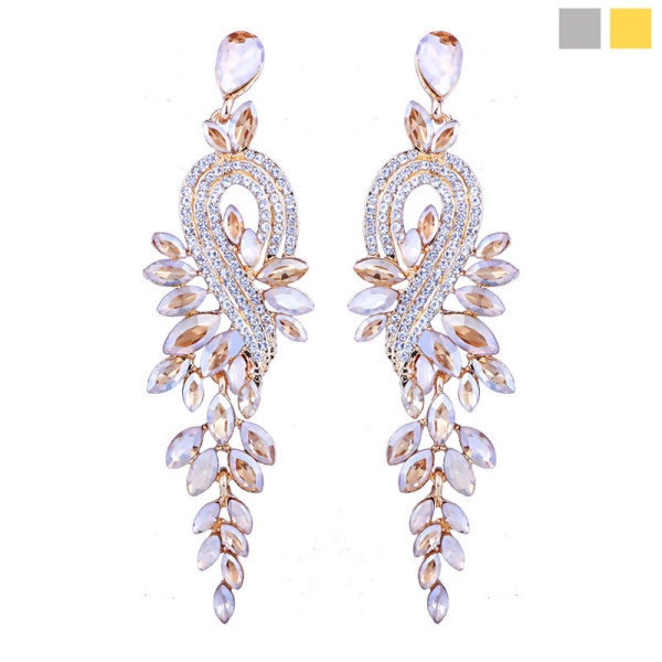 Вечірні сережки з камінням