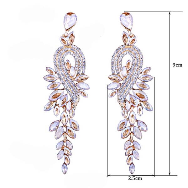 Вечірні сережки з камінням