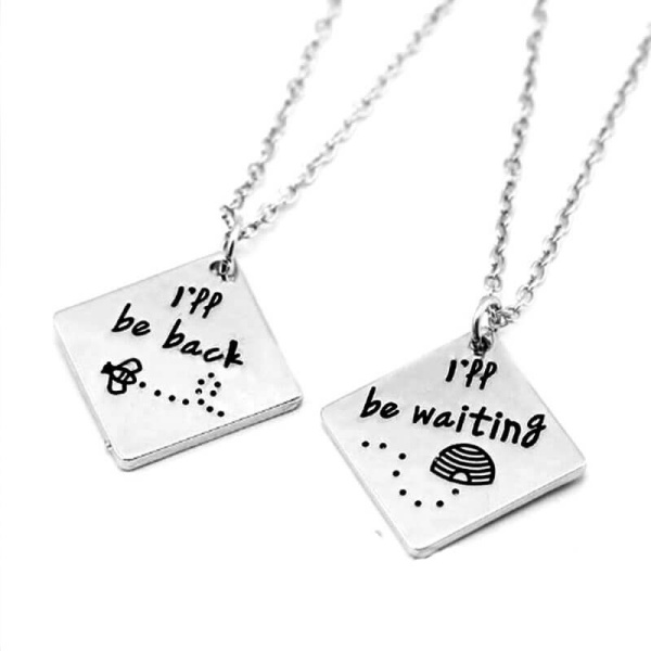 Парный кулон I’ll be back - I’ll be waiting