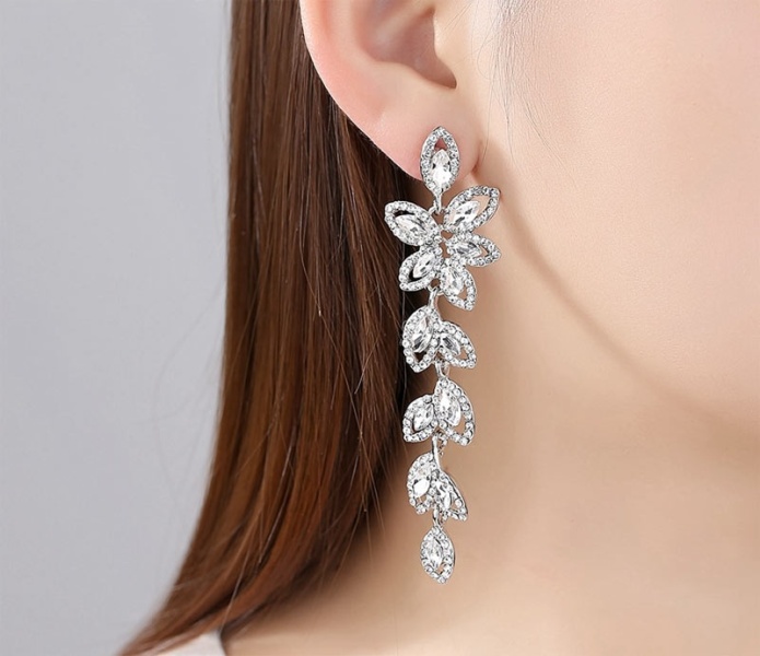 Набор украшений Кристальная ветвь: серьги и браслет