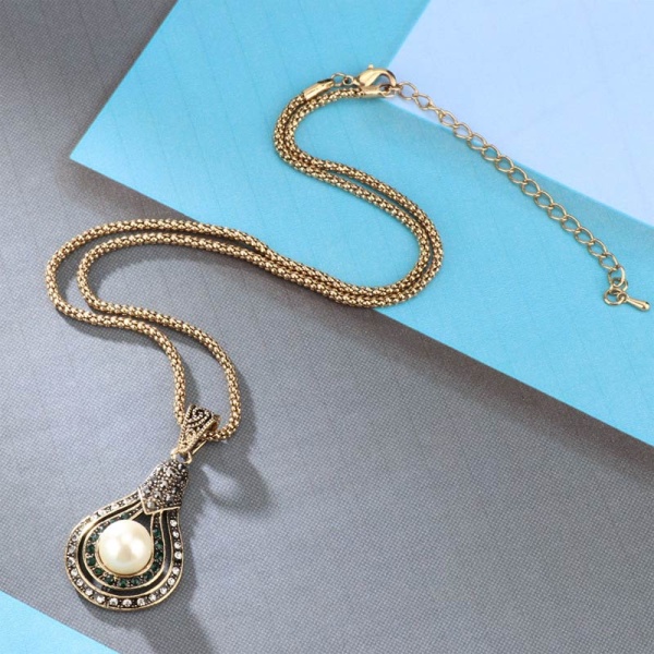 Турецкий набор украшений Севен: кулон, кольцо и серьги lan-2816