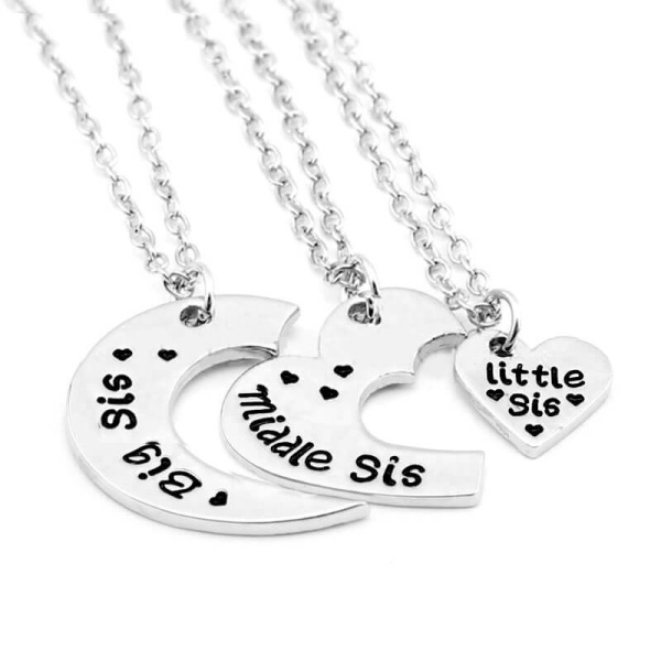 Парный кулон для сестёр: старшей, средней и младшей