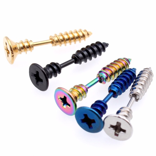 Сережки гвоздики Шуруп