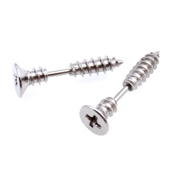 Серьги гвоздики Шуруп