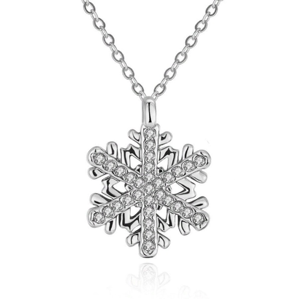 Кулон на ланцюжку Сніжинка
