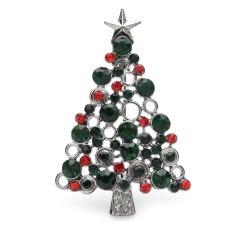 Брошь новогодняя Елка стиль