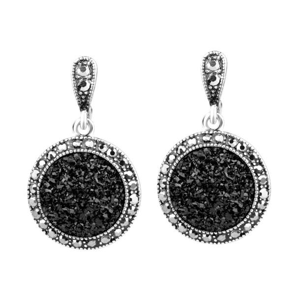 Сережки підвіски Агатова крихта